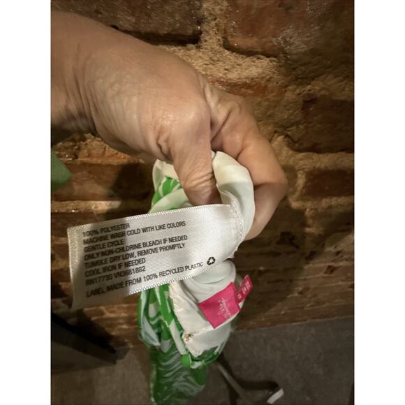 Lilly Pulitzer x Target Boom Boom Green White Palm Print Jumpsuit Size M - Picture 7 of 8